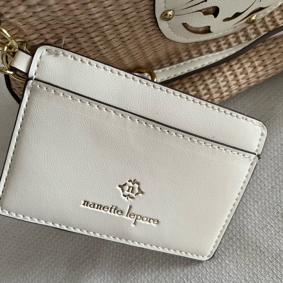 Nanette Lepore faux straw crossbody bag. - Picture 7 of 8